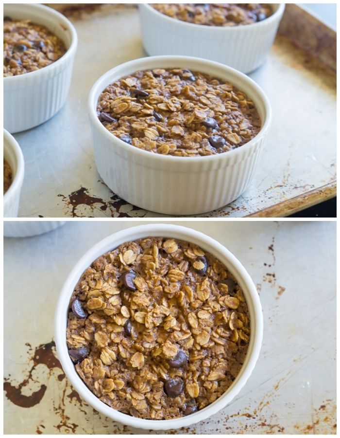 BOOtiful Baked Pumpkin Chocolate Chip Oatmeal with Greek Yogurt